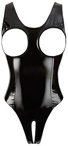 Black Level Damen Body aus Lack, Schwarz, S