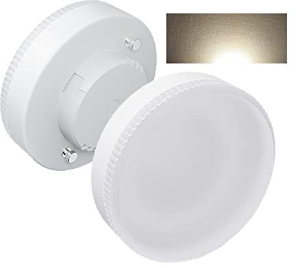 Lampadina LED GX53, Bianco Naturale 4000K, 10W, 1000 lumen, AC/DC 190-260V, sostituisce le lampadine rotonde GX53 alogene o CFL 100W, non dimmerabile, 2pcs