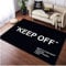 MBOAH Personalisierter Teppich - Cool White Teppich für Schlafzimmer & Wohnzimmer, 60x90cm