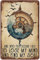 Blechschild im Vintage-Stil mit Kompass und Into The Ocean I Go To Lose My Mind And Find My Soul, Retro-Wanddekoration, Geschenk für Garten, Männer, Höhle, Garage, Klassenzimmer, Bibliothek,