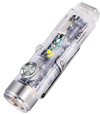 RovyVon Lampe de poche A8 650 lumens rechargeable avec mode verrouillage, rouge, étanche, pour la maison, l'extérieur