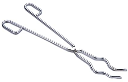 SEWACC Melting Crucible Tongs Crucibile Flask Tongs Steel Crucible Beaker Tongs 6kg Crucible Tongs Stainless Steel Tongs Crucible Lab Foundry Tongs Smelting Furnace Kit Mini Utensils