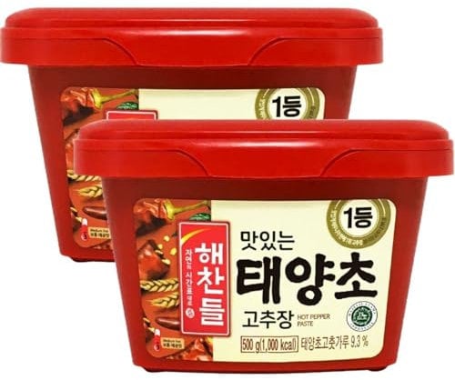 CJ Korean Gochujang Hot Pepper Chilli Paste Medium Hot 500g (2 Packs) HALAL