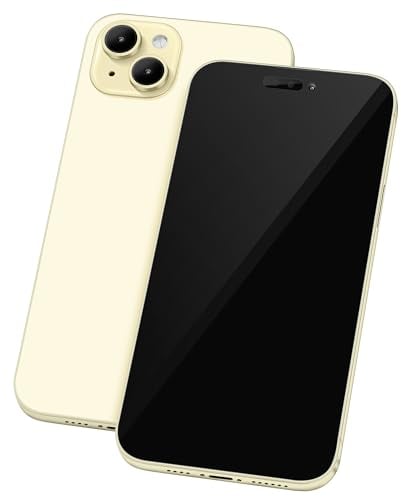 Gefälschte Telefon Modell [Ohne Logo] Dummy-Display Nicht funktionierende Replik Telefon Spielzeug für 15 Plus/Pro/Pro max (Für 15 Gelb Schwarzer Bildschirm)