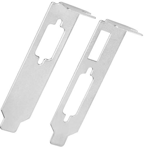 APUXON 120 mm Low Profile Halbe Höhe Halterung HDMI + DVI + VGA für ATI Nvidia Video-Grafikkarte