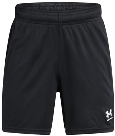 Under Armour Boys Challenger Shorts, (001) Black / / White, X-Large
