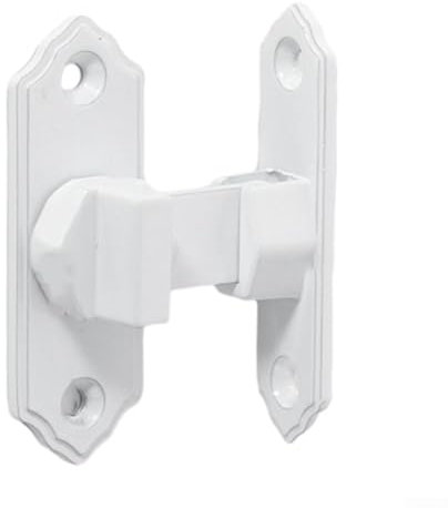 LVYXON Loquet de Serrure de Porte coulissante à Angle Droit en Acier Inoxydable à 90 degrés (Blanc)