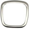 YIJIAVSX Lenkradbezug Innenzubehör Lenkrad Mitte Logo Abdeckungen Aufkleber Trim Für A-UDI A4 B6 B7 B8 A6 C6 A5 Q7 Q5 A3 Auto Styling Lenkrad Aufkleber(Silber)