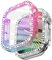 WINGLE 2 Stück für Apple Watch Serie 10 Displayschutzfolie 42 mm Bling Hülle für Frauen, Glitzer Diamant Strass Gesichtsabdeckung für iWatch 42 mm Apple Watch 10 42 mm Displayschutzfolie, schillernd /