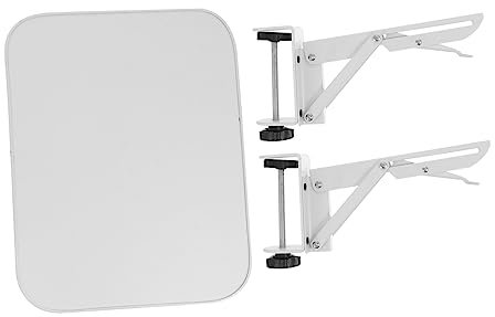 DIYEAH 1pc Desktop Extension Board Desk Arm Support Computer Keyboard Stand Computer Elbow Support Frame Holder Comfortable Elbow Support Office Desk Elbow Rest Simple Design White Wood