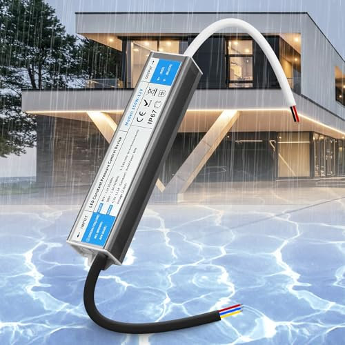 SUCIKORIO 12V 150W Alimentation LED Driver Extérieur Etanche IP67, 220V 12V AC 150W 12,5A LED Transformateur Ultra Fin LED Transfo Alimentation à Découpage Convertisseur De Tension AC à DC Pour LED