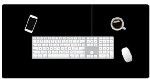 Large Office Desk Mat and Protector - Computer Laptop Writing Blotter Pad for Desktop - Black (80 x 40 cm)