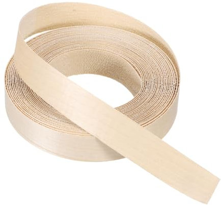 PATIKIL Maple Edge Banding, 25mm x 7.62m Wood Veneer Tape Pre-glued Flexible Plywood Edge Banding with Hot Melt Adhesive for Furniture Restoration(1 x 25ft)