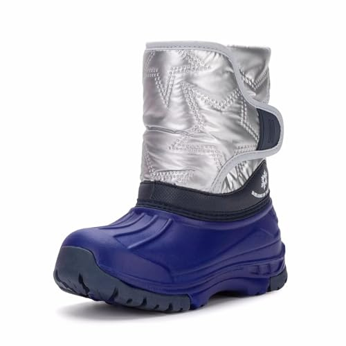 Schneestiefel Kinder Gefütterte Gummistiefel Winterschuhe Leichte Warm | Winterstiefel, Gefüttert, Gummistiefel, Klettverschluss, EVA, Wasserdicht, Rutschfest, Thermo, Mädchen Jungen