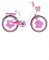 Generico Bicicletta da bambina Camilla colore rosa con accessori cestino misura 20