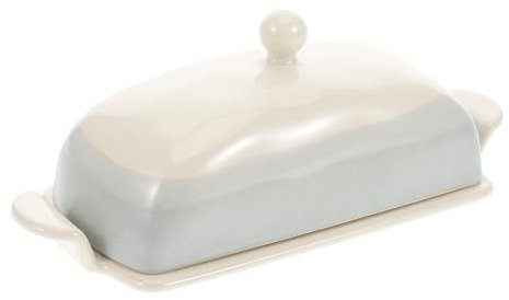 KOCKSHION Ceramic Butter Dish with Lid Versatile Kitchen Butter Holder for Cheese Desserts for Refrigerator Storage Elegant Design for Freshness
