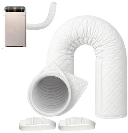 Birtern Portable Air Conditioner Hose Cover Wrap | Heat Reduction AC Hose Insulation Wrap | Versatile Lightweight Exhaust Tube Accessories for Offices Home Apartment Dorm