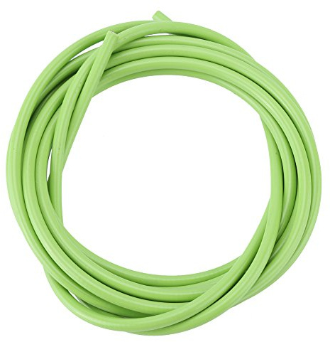 SIXRUN Bremszughülle, 3 Meter, 5 Mm Außenhülle für Rennräder, Langlebige Stahl-Gummi-PVC-Konstruktion, Abriebfestes Schaltkabel mit Geschmiertem Innenrohr für Sanftes Bremsen (GREEN)