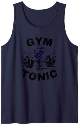 Gym And Tonic - Fitness Humor Gin & Tonic Pun Canotta