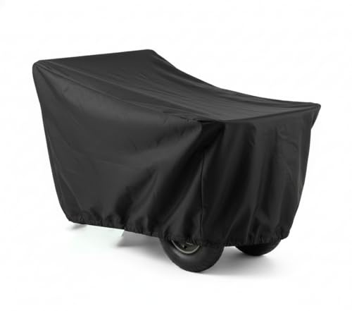 Azarton Schwerlast Schubkarren-Abdeckung, Wasserdichtes 600D Outdoor-Gewebe für 4–6 cu ft Mulden, Passend für EIN- und Zweirad-Gartenwagen, Universelle Passform