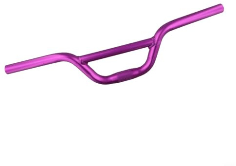 Manubrio in lega da 520 mm per bambini, per aggiornare la bici, diametro dello stelo 22,2 mm, manubrio ergonomico e confortevole, in argento, nero, viola, rosso (viola)