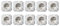 10x GIRA (018827) SCHUKO-Steckdose Reinweiß MATT System 55