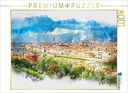 CALVENDO Puzzle EIN Motiv aus dem Kalender Florenz Hauptstadt der Toskana 1000 Teile Puzzle quer | 1000 Teile Lege-Größe 64 x 48 cm Foto-Puzzle für glückliche Stunden