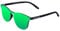 NORTHWEEK Wall Phantom Occhiali da Sole Unisex-Adulto, Matte Black/Green Polarized