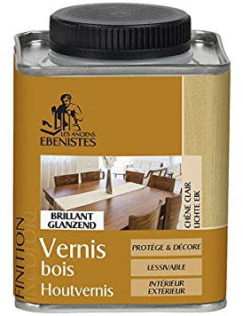 Vernis Bois Brillant 250ml Chêne Clair - Les anciens ébénistes