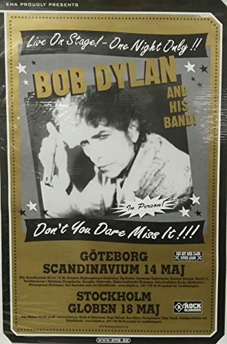 BOB DYLAN/DON'T YOU DARE MISS IT -Poster
