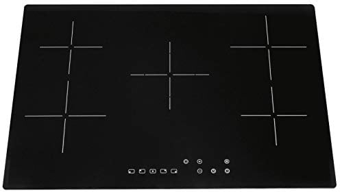SIA CERH75BL 75cm Black 5 Zone Frameless Touch Control Electric Ceramic Hob