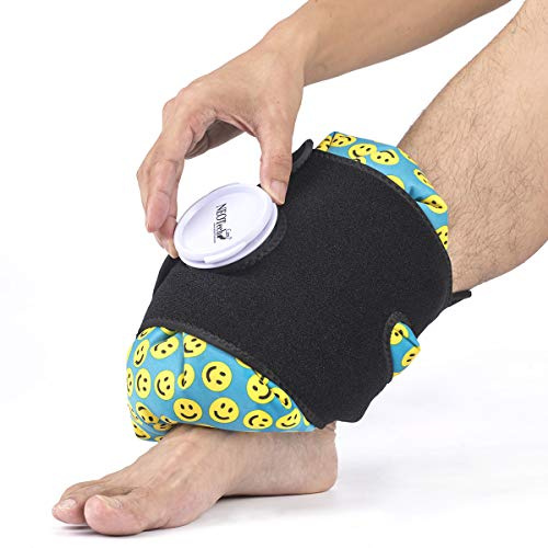 Sangle pour poche à glace - Convient aux vessies à glacons de marque NEOtech Care - Bande pour tenir la bouillote d'eau froide sur la partie du corps