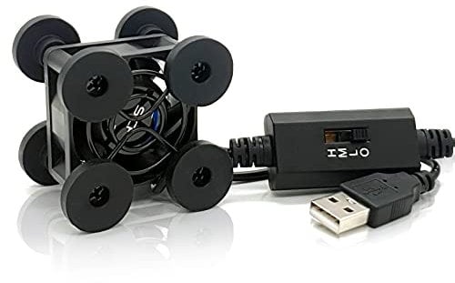 SCCCF Mini, Compact 40mm x 20mm USB Fan, for VR Gear, Aquarium, Roku, Router, Raspberry Pi, Cosplay, Helmet Cooling Ventilation