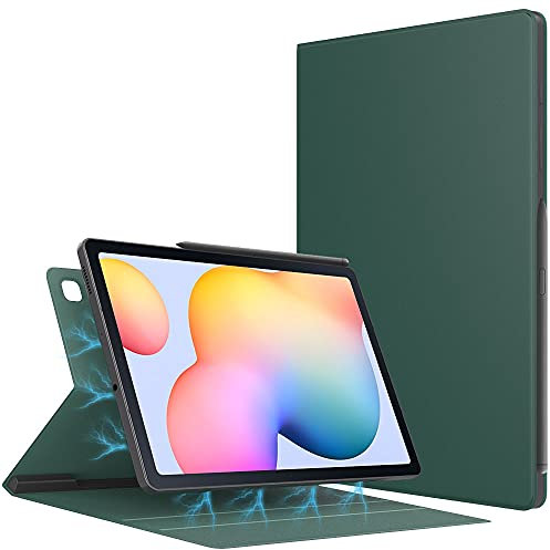 TiMOVO Case for All-New Samsung Galaxy Tab S6 Lite 10.4 Inch 2024/2022/2020, Ultra Slim Lightweight Magnetic Stand Cover Fit Galaxy Tab S6 Lite Tablet, Midnight Green
