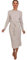 Crazy Girls Womens Cable Knit Belted Midi Dress, Stone, ML (UK 12-14)
