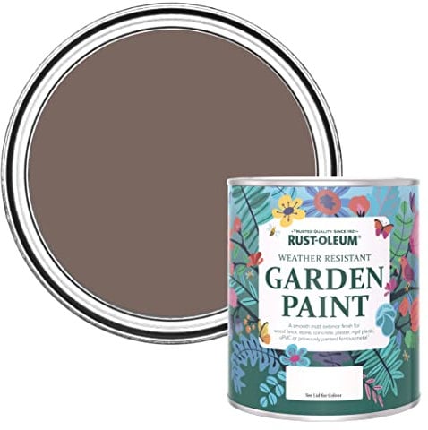 Rust-Oleum Brown Mould Resistant Garden Paint in Matt Finish - River's Edge 750ml