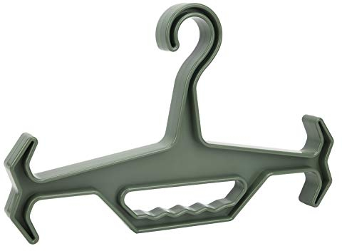 Heavy Duty Tactical Hanger, Airsoft Chest Rig Hunting Gear Coat Hanger Swat Vest Police Load Capacity Portable Durable Plate Carrier For Outdoor Hang Scuba Wear Survival Equipment Green