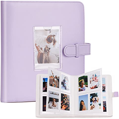 COLOCASTLE Fotoalbum mit 272+1 Taschen für 3 Zoll Film - kompatibel mit Fujifilm Instax Mini 12 11 9 8 25 70 90 40 99 SE 7+ Mini LiPlay Link2 EVO, Polaroid Snap PIC-300, Kodak Sofortbilddrucker