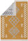 Pasha Home Teppich Läufer 160x230 cm Prag/Boho Teppich aus Baumwolle/Teppich für Wohnzimmer, Schlafzimmer, Küche, Bad, Kinderzimmer/Teppich Boho Style wendbar/Teppich Läufer senfgelb-grau