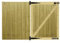 Premier Garden Supplies PGS Tongue & Groove Fully Framed Capped Flat Top Made to Measure Driveway Gates Measurements Height 3ft - 4ft (90-120cm) x Width: <6ft (183cm) +450mm Hinge Ring Latch Kit