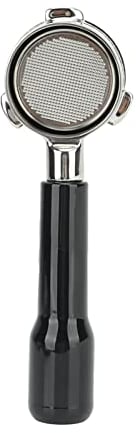 Bewinner 4 Types 54mm Bottomless Water Filter for 8 Series, 304 Stainless Steel 3 Ears Bottomless Design Coffee Portafilter for Sage 8 870 880 (C2 Plastic Black)
