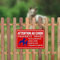 Goodvia Panneau Attention aux Chiens Propriété Privée 30x20cm Aluminium Réfléchissant Imperméable à l'eau Utilisation Intérieure et Extérieure
