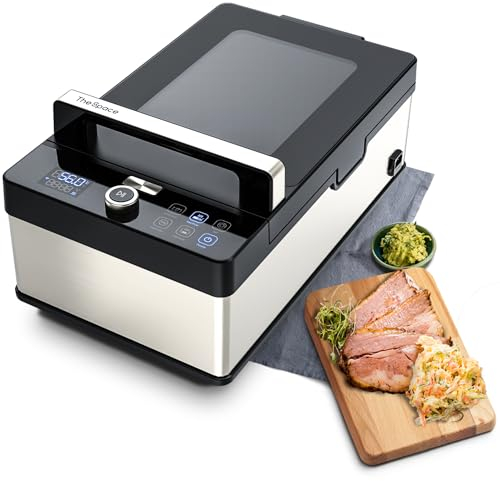 The Space Machine de Cuisson Sous Vide Sans Sacs | Neovide NSV500 Cuisine Sous vide et Marine tout en 1 avec Application de Contrôle et Sonde Intégrée | Capacité 8,6L, 58,7x34,3x29,4cm, 1450W