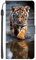 EuoDuo Kompatibel mit Oppo A94 5G Hülle zum Klappen PU Leder Handyhülle Handytasche mit Kleiner Tigersherz Muster Magnet Tasche Flip Cover Etui Schutzhülle - Kleiner Tiger
