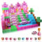 Blocs magnétiques – Château de princesse 112 pièces cubes polaires blocs de construction magnétiques conçus aux États-Unis Blocs de princesse sensoriels
