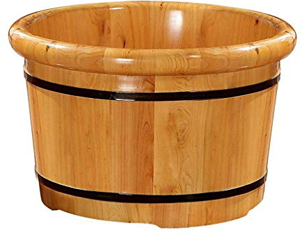 Foot Bath Soaking Tub/Foot Basin Wooden Bucket Foot Beads Foot Tub Foot Bath Barrel, Massage, Spa, Sauna, Household Wash Basin