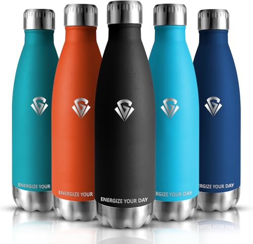Grsta Trinkflasche Edelstahl - 750ml - Trinkflasche Sport, Auslaufsicher, Thermosflasche BPA-frei, Wasserflasche fur Sport, Fitness, Outdoor, Gym