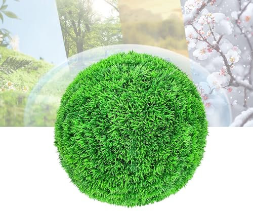 ATYUJKB Bolas de Boj Artificial Esferas de Jardín Dia 41cm, Sustituto de Árbol de Topiario, Bolas de Imitación para Interiores Y Exteriores, Bola de Césped Artificial, Decoración de Bolas de Hierba