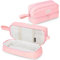 Yoeege Astuccio Scuola Elementare, Grande Astuccio Scuola Media, Astuccio Scuola Elementare Bambina, Astuccio Portamatite Espandibile per Studenti Ragazze Ragazzi Donne,Rosa
