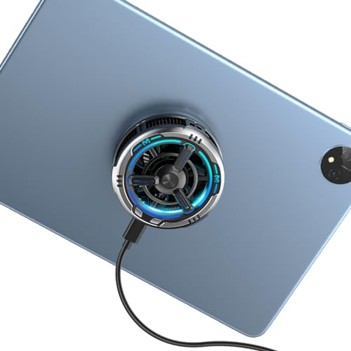 TEESSO Titkok Refroidisseur magnétique pour jeux mobiles, 36 W pour iPhone, iPad, tablettes, ordinateurs portables, radiateurs magnétiques pour PUBG COD Fortnite avec lumière RVB de jeu